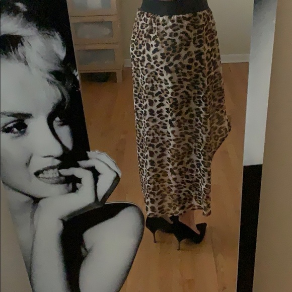 Guess | Leopard print high low skirt - Picture 4 of 5